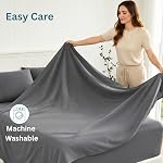 Lane Linen Double Bed Sheets 6pc Set 15" Deep Pocket - Charcoal | Cooling Sheets, 2 Bonus Pillowcases, Double Brushed Microfiber, OEKO-TEX Certified, Wrinkle Free