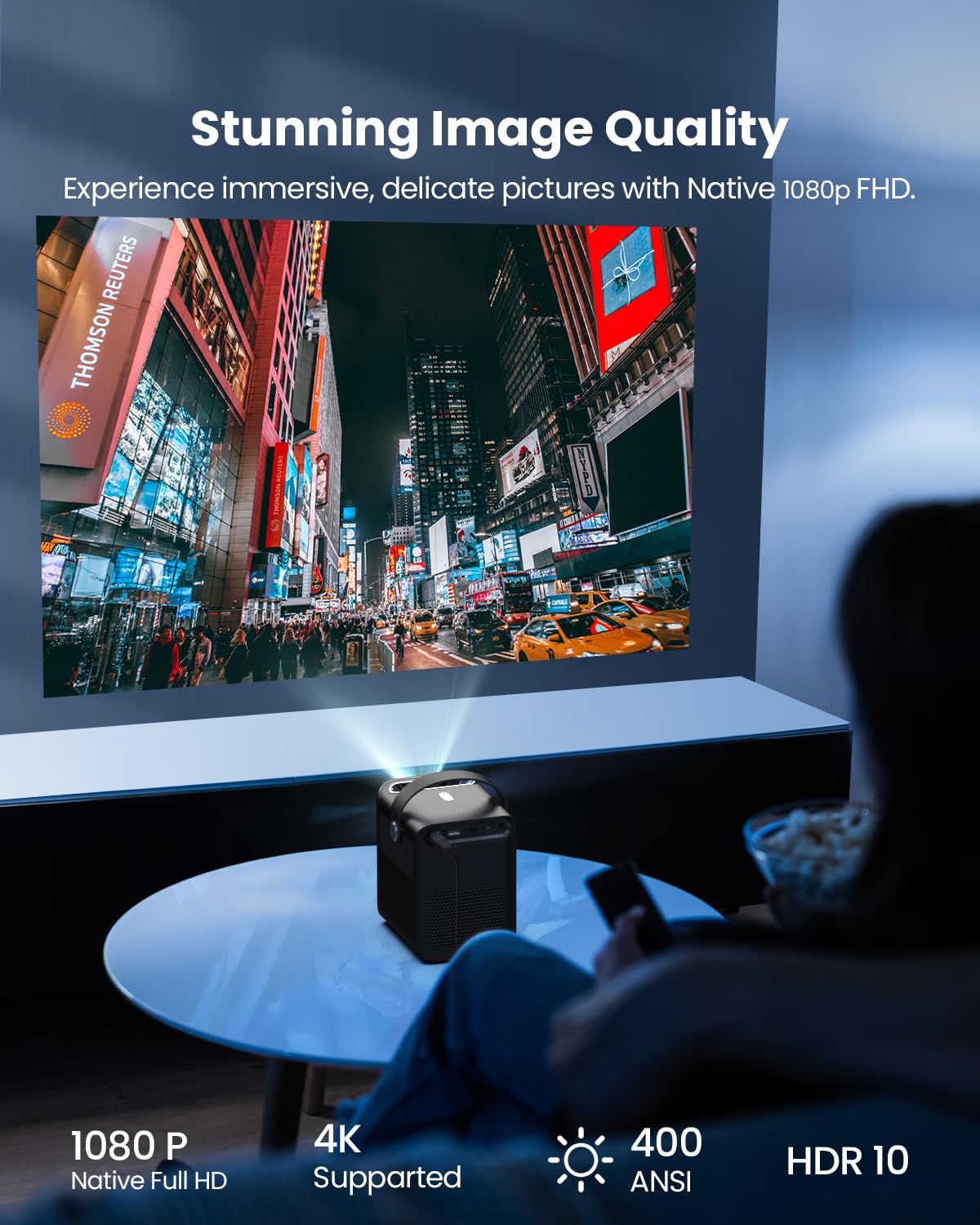 Amazon.com: Smart Projector 1080P, ETOE Android TV 10.0 Mini