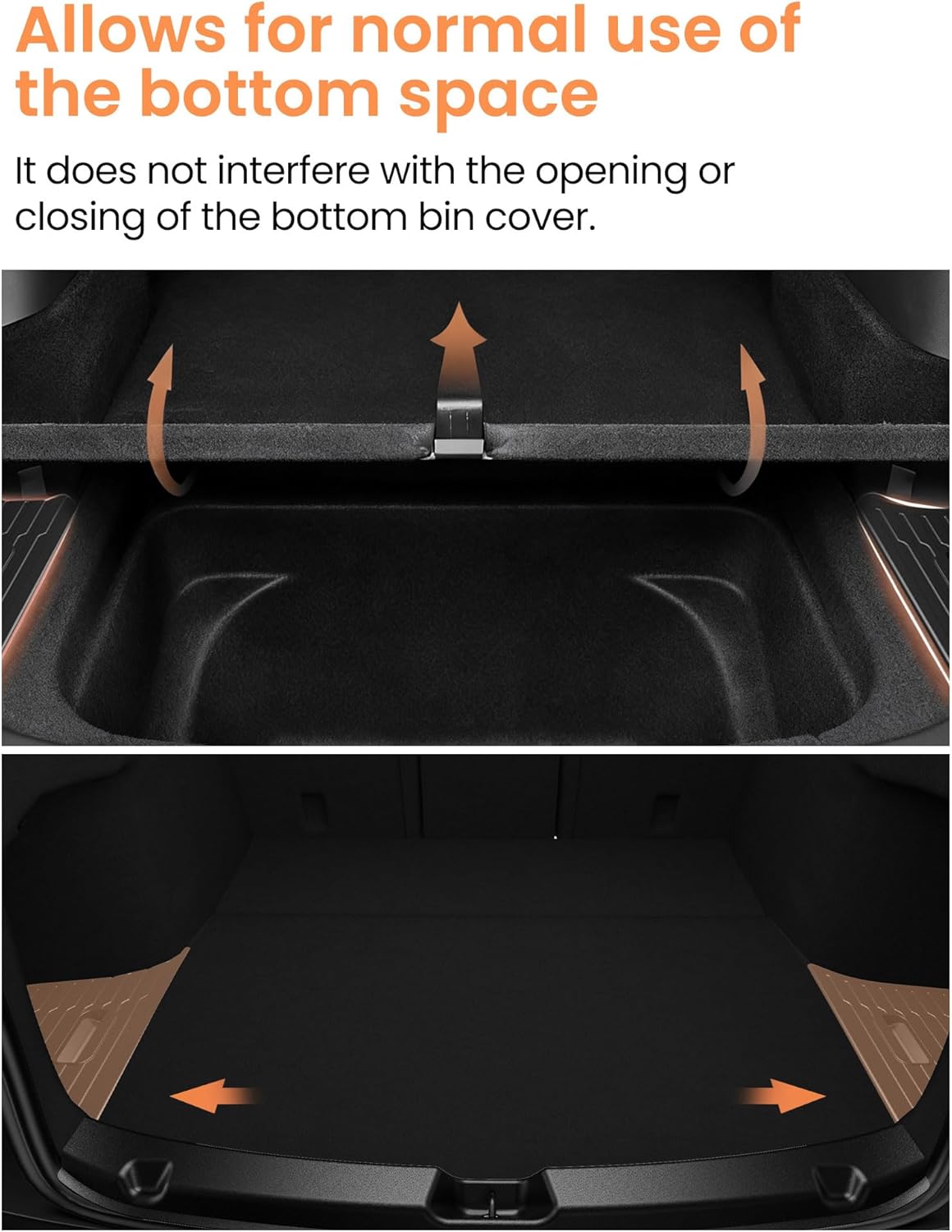 2025 2026 Tesla Model Y Juniper Rear Trunk Storage Bins with Lids, 2PCS TPE Waterproof Organizer Boxes for Model Y Juniper Refresh Interior Accessories