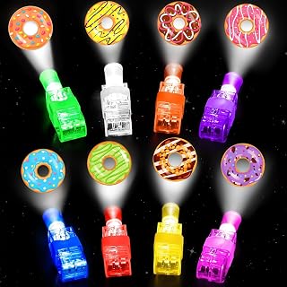 Donut Theme Finger Lights Donut Themed Party Supplies for Kids Boys Girls Birthday Goodie Bags Stuffers Sweet Donut Party Decorations Prizes