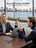 UGREEN Nexode Power Bank 25000mAh 200W PD 3.1 Laptop Portable Charger Fast Charging Smart Digital Display Battery Pack Compatible with Dell, HP, ASUS, iPad, iPhone Air/17/16, Galaxy S25, AirPods - 4
