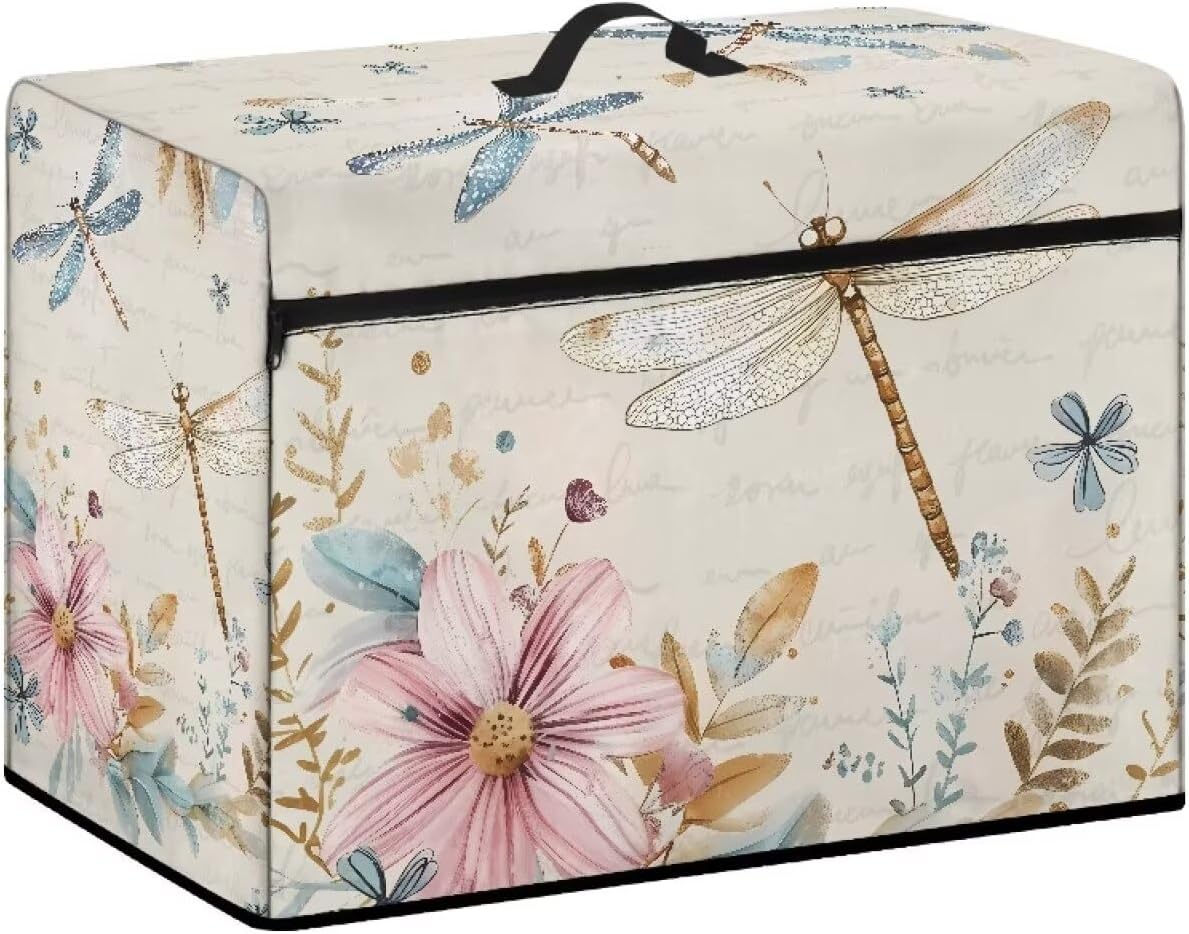 Sewing Machine Print Sewing Machine Dust Cover Water Resistant Sewing Machines Travel Case Removable Easy to Clean for Standard Size Sewing Machines