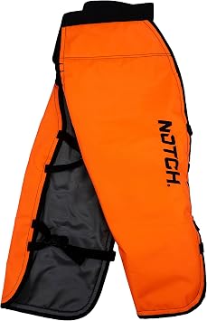 Notch Hi-vis Safety Orange Standard Chainsaw Chaps-Class B, Medium-NCHAPR-M