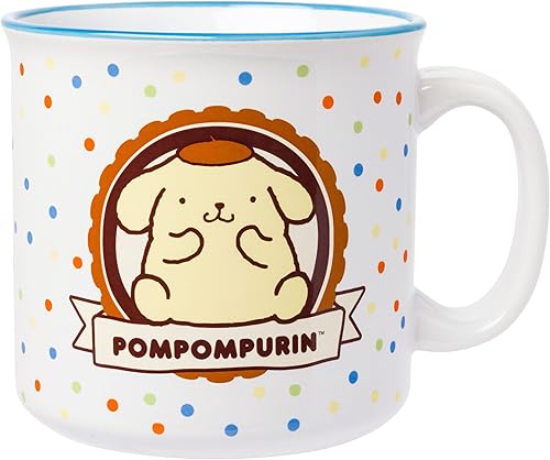 Miniatura 21 de Silver Buffalo Sanrio Hello Kitty Taza de Cerámica Camper, 20 onzas Hello Kitty Hello,Patrón de cuadros Chococat,Corazones de caramelo