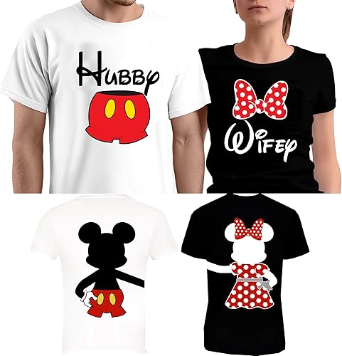 Miniatura 2 de Camisas a juego para parejas, para sus parejas, para hombres, mujeres, marido, esposa, camisetas para el día de San Valentín.