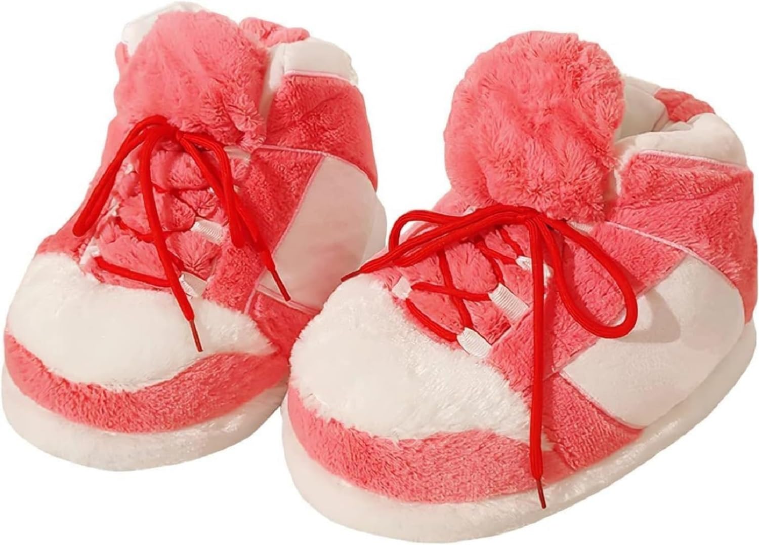 DKZNBY Cozy Trend Big Plush Sneakers Slipper for Men & Women, Non-Slip Indoor Outdoor House Shoes, One Size Fits Most