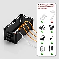 Vista 3 de Diivoo Cubierta de Cable de Extensión Mediana Resistente a la Intemperie, Protector de Enchufe Exterior Impermeable, Caja de Cable de Extensión