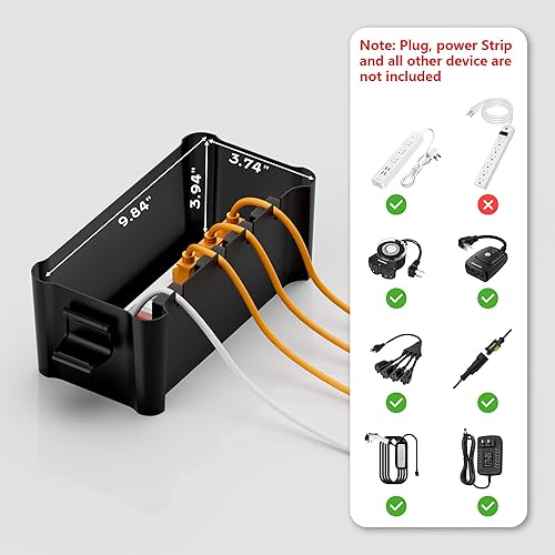 Miniatura 4 de Diivoo Caja eléctrica mediana para exteriores impermeable, cubierta de cable de extensión resistente a la intemperie, Cubierta de enchufe para