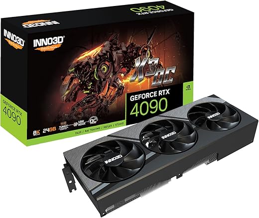 Inno3D Nvidia Geforce RTX 4090 X3 Oc 24Gb Gddr6X Pci-E 4.0 X16 384-Bit Gaming Graphics Card-N40903-246Xx-18332989,pci_e_x4