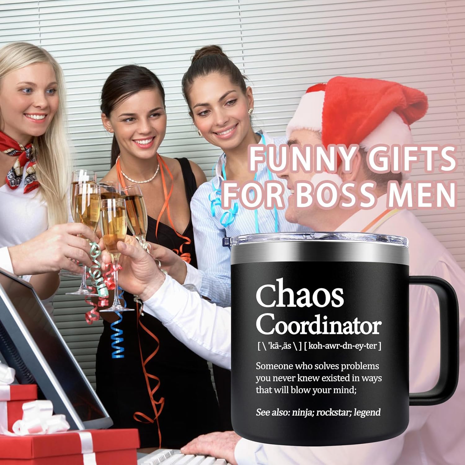 Chaos Coordinator Mug 14 oz, Thank You Gifts for Men, Teacher, Principal Appreciation Gifts, Gifts for Coworkers, Administrative Assistant, Supervisors, Secretary - Image 3