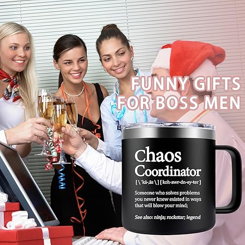 Miniatura 3 de Chaos Coordinator - Taza de 14 onzas  Regalos de agradecimiento para hombres  Maestro, Principal  Regalo para jefe, compañeros de trabajo, asistente