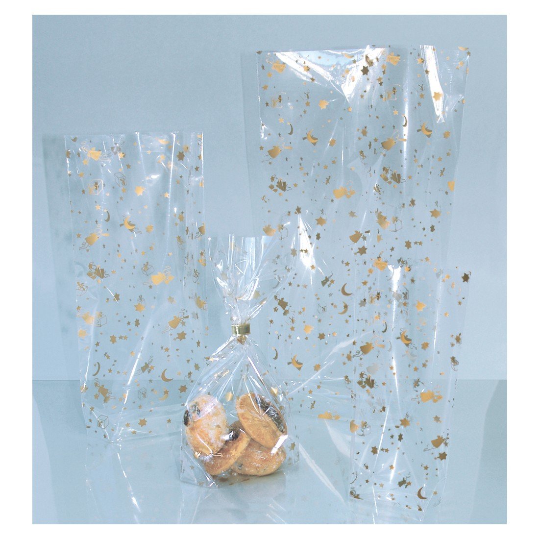 URSUS Zellglasbeutel Ostern, 115x190 Mm – 10 Stück, Transparent Mit Ostermotiven, Lebensmittelecht