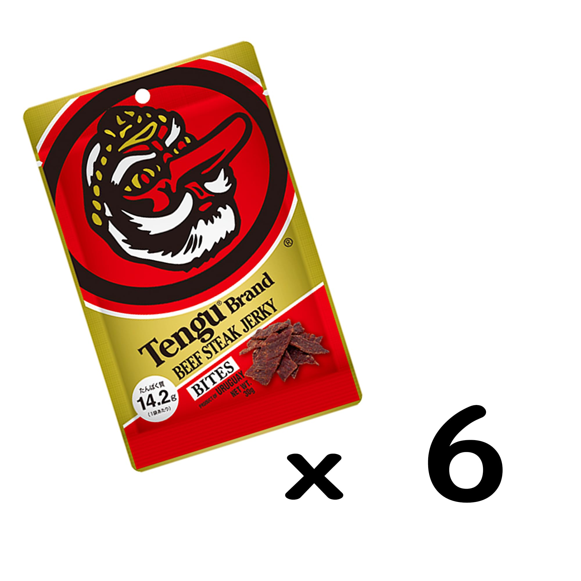 Amazon | テング ビーフステーキジャーキー バイツ 30g×6袋 | テング