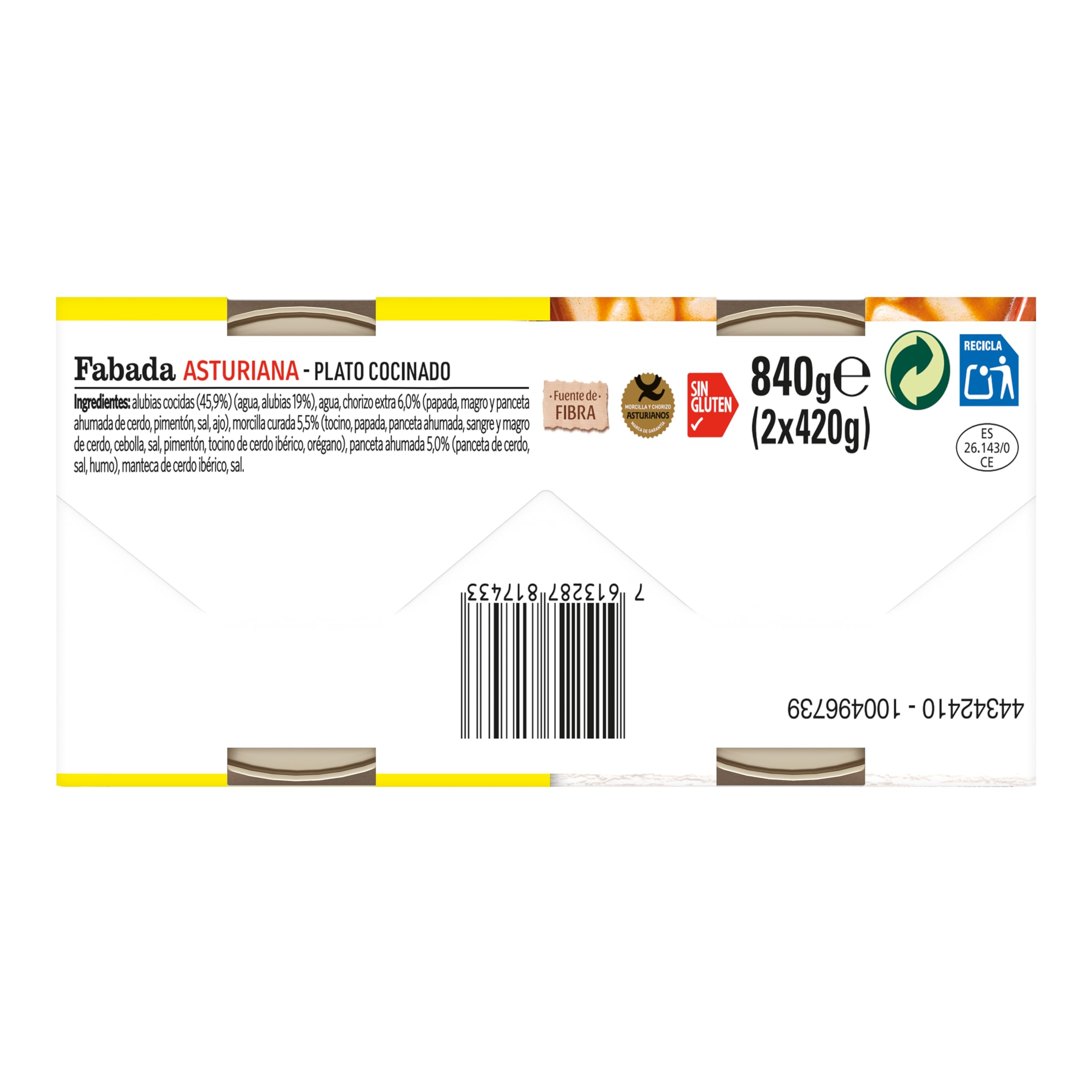 LITORAL Fabada Asturiana duplo 5 unidades (2x420g)