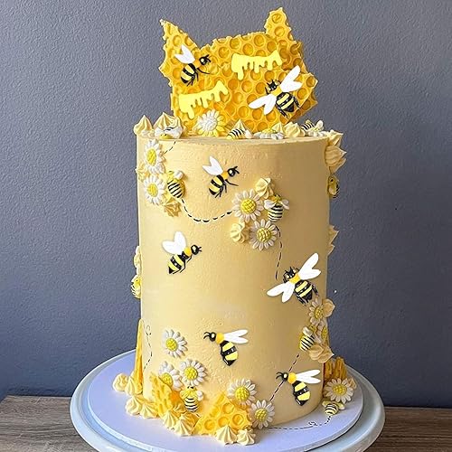 Miniatura 5 de Bumble Bee - Moldes de silicona para fondant de abeja, moldes de panal, chocolate para hornear, cupcakes, galletas, jabón, dulces, postres,