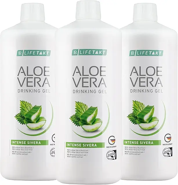 LR LIFETAKT Aloe Vera Drinking Gel Intense Sivera - 3x1000ml Nahrungsergänzungsmittel
