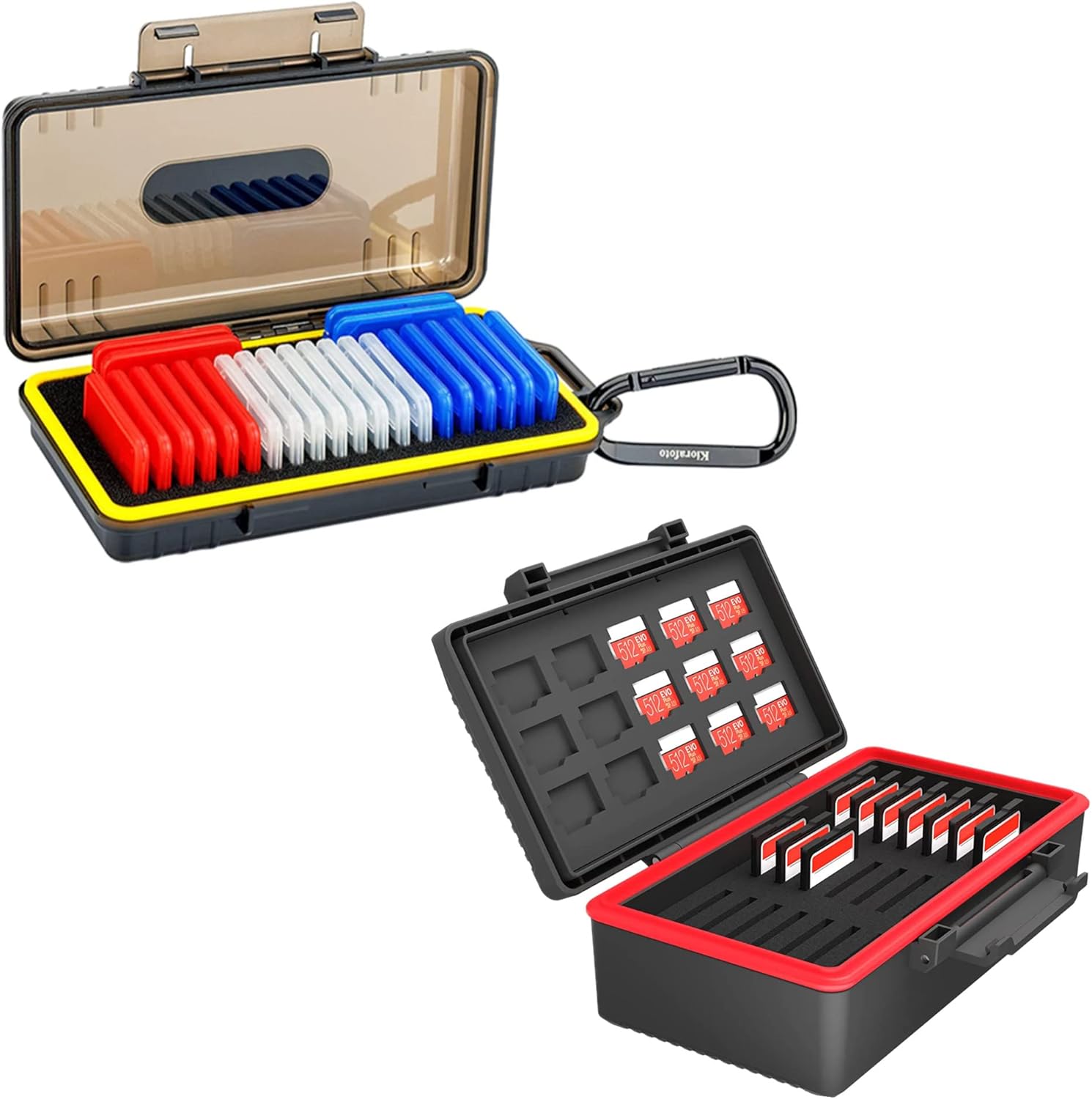 36 Slots Memory Card Holder + New Memory Card Case: Camera Memory Card Holder Memory Card Case