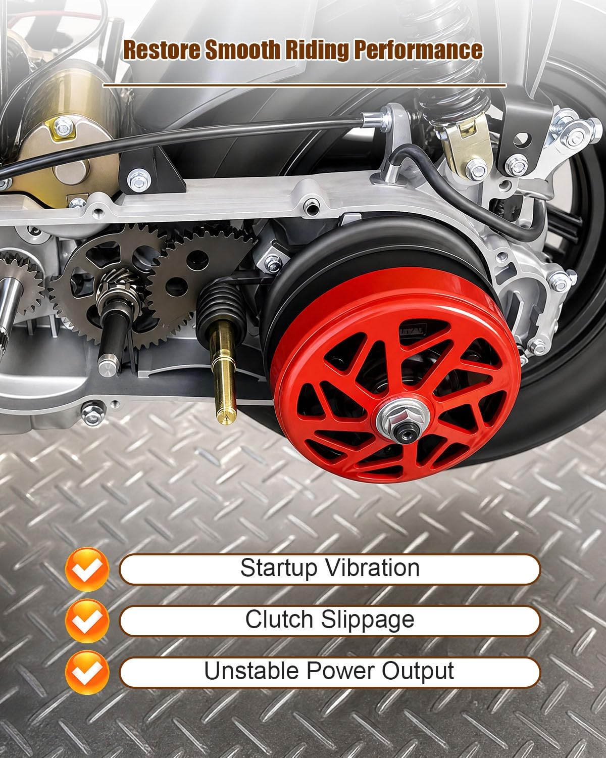 Clutch Bell Housing Compatible with GY6 125cc 150cc 152QMI Engine