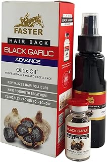 Faster Hair Back Black Garlic Advance Oilex Oil - 100 Ml White