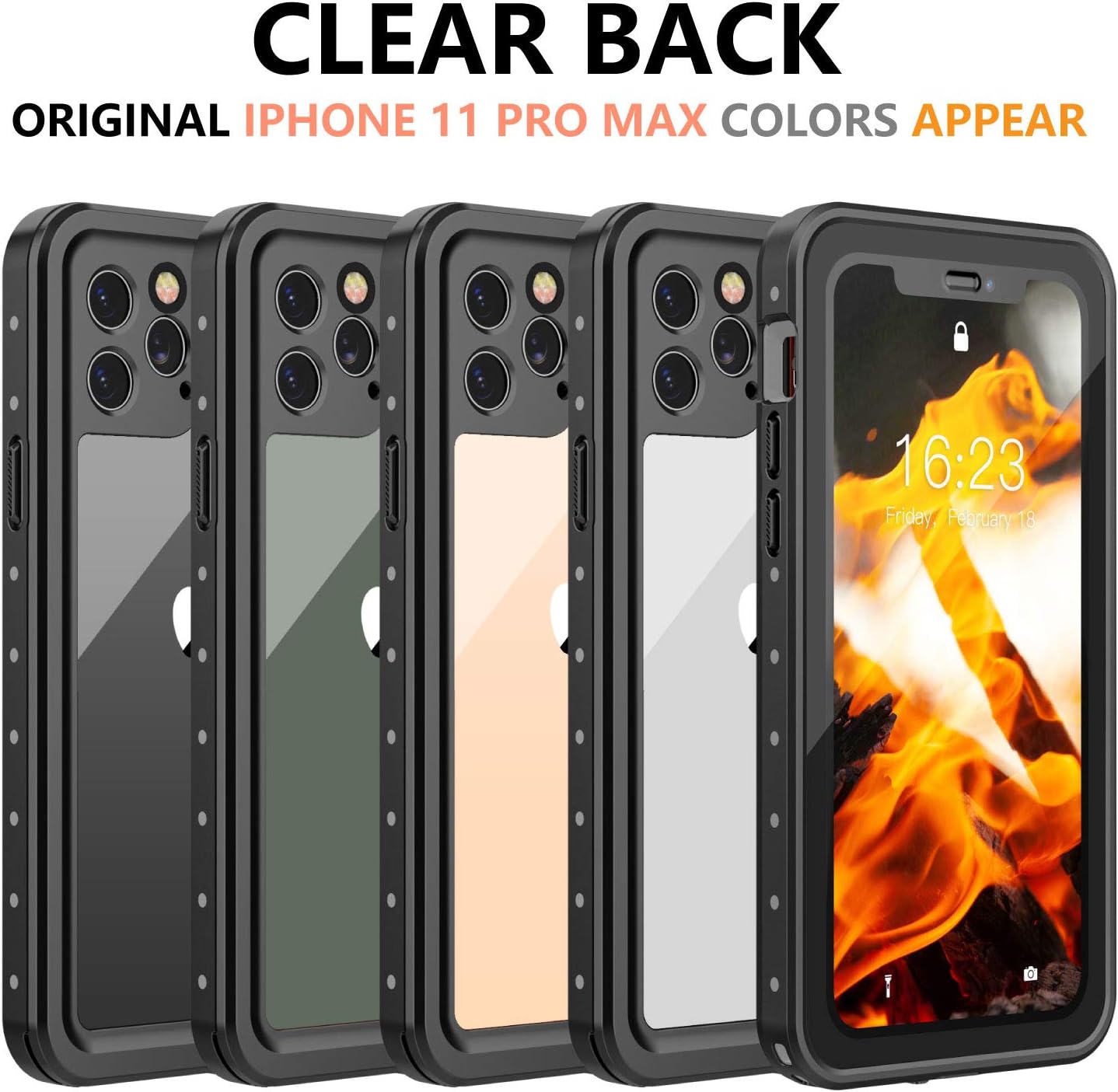 Flash Sale GOLDJU iPhone 11 Pro Max Waterproof Case【2019 New】 360°Protective Built-in Screen Protector IP68 Underwater Shockproof Waterproof Case for iPhone 11 6.5inch(Black/Clear) Free Shipping Offer GOLDJU iPhone 11 Pro Max Waterproof Case【2019 New】 360°Protective Built-in Screen Protector IP68 Underwater Shockproof Waterproof Case for iPhone 11 6.5inch(Black/Clear)