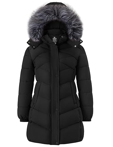 wantdo Women's Long Winter Coat Waterproof Warm Quilted Puffer Jacket