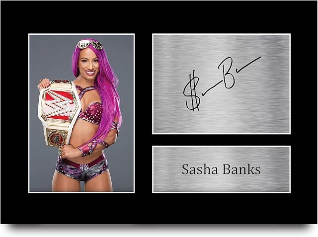 HWC Trading Sasha Banks Signed A4 Printed Autograph WWE Wrestling Print Photo Picture Display