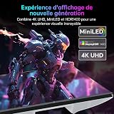 KTC Écran PC Gamer MiniLED 27 Pouces M27P6, 4K 160Hz / 1080P 320Hz Commutation Transparente, 1152 Zones de Gradation Locale, HDR1400, 1ms GtG, Adaptive Sync, 145% sRGB, KVM, Blanc - 5