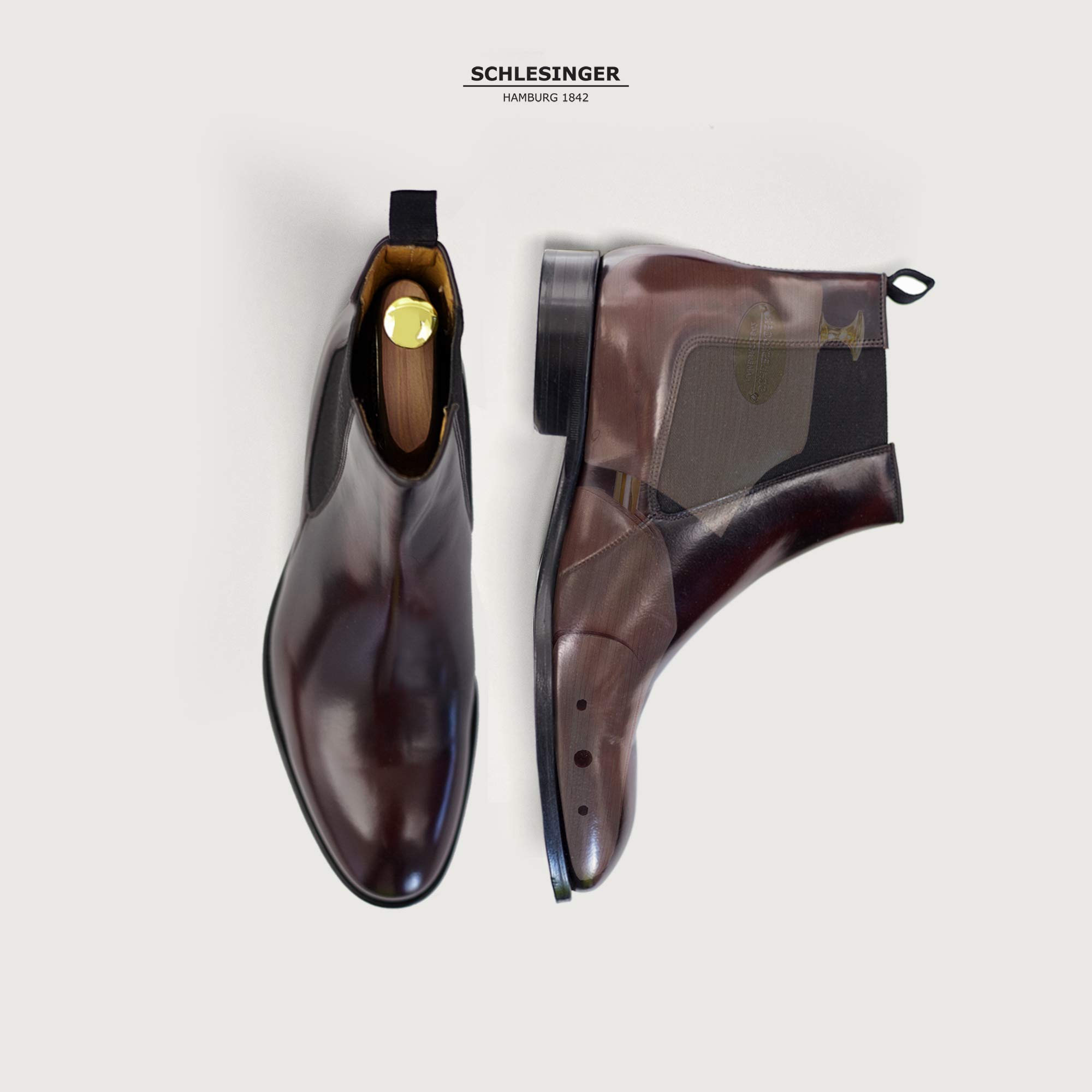 Schlesinger – Premium Herren Stiefelspanner/Schuhspanner aus edlem Zedernholz für eine optimale Pflege von Stiefeln und Boots. Modell Graf. Größe 39 – 48.