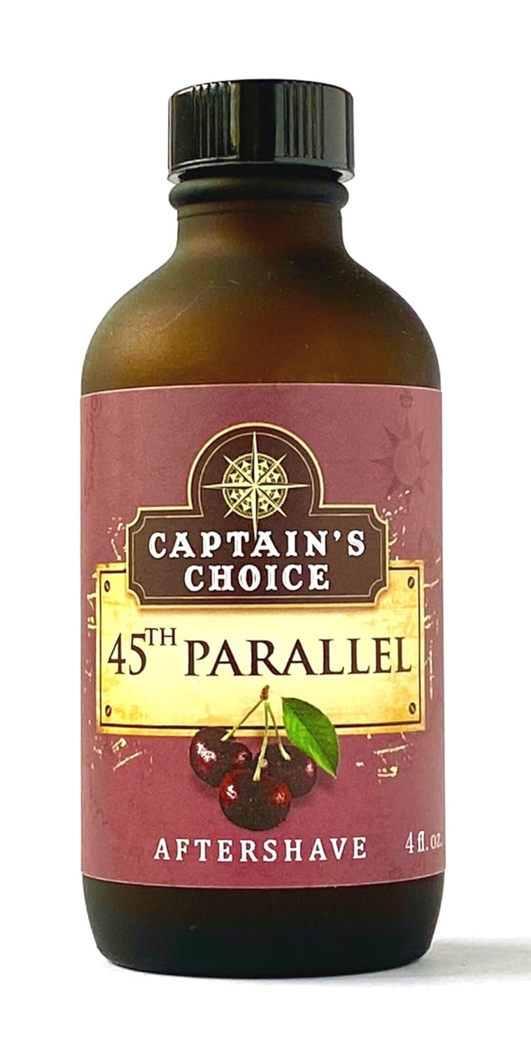 Captain's Choice 45th Parallel Cherry/Almond Scent Aftershave, 4 fl oz