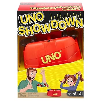 Mattel Games UNO Showdown Quick Draw Family Card Game