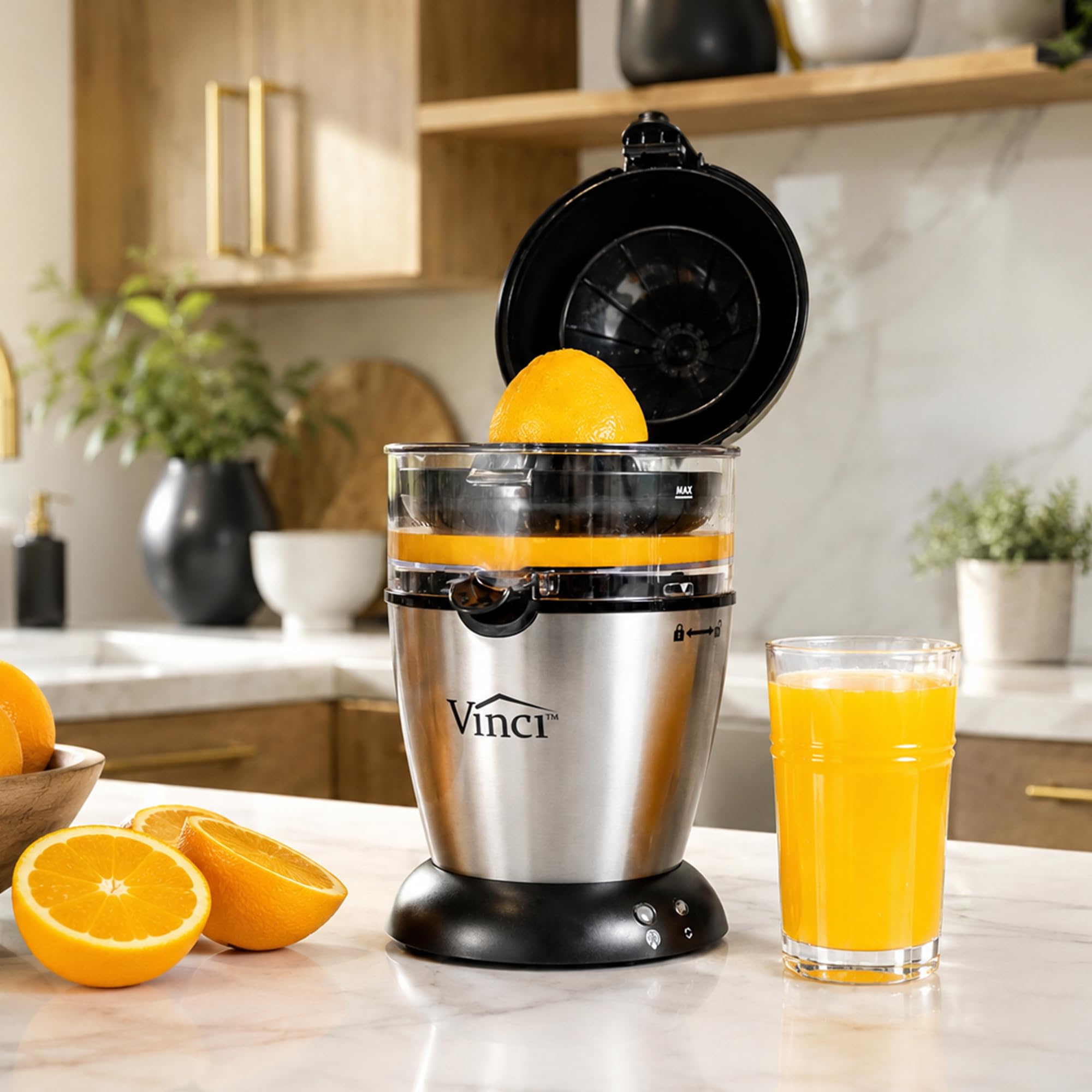 Vinci Electric Juicer, Hands Free Automatic Compact Citrus Press