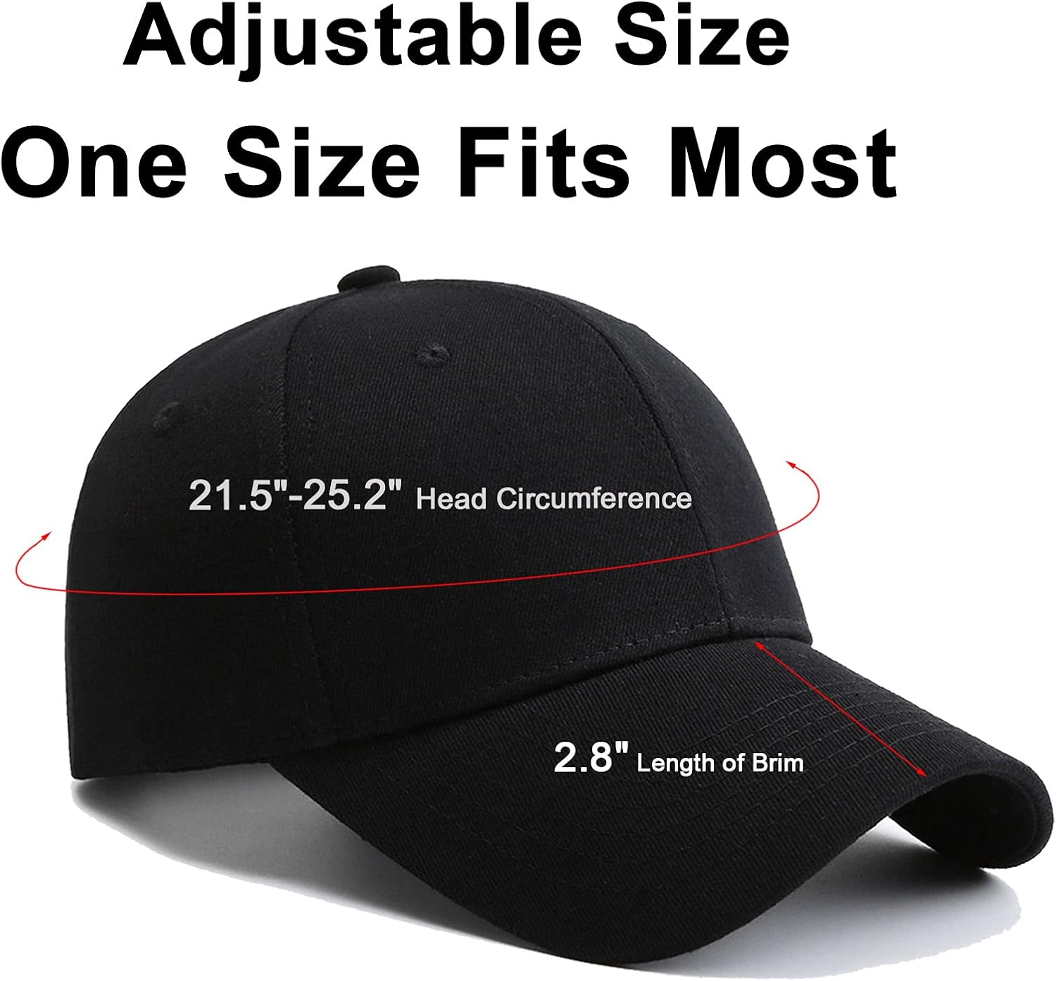 PFFY 2 Packs Baseball Cap Golf Dad Hat for Men and Women Hat Grey+Black at  Men’s Clothing store