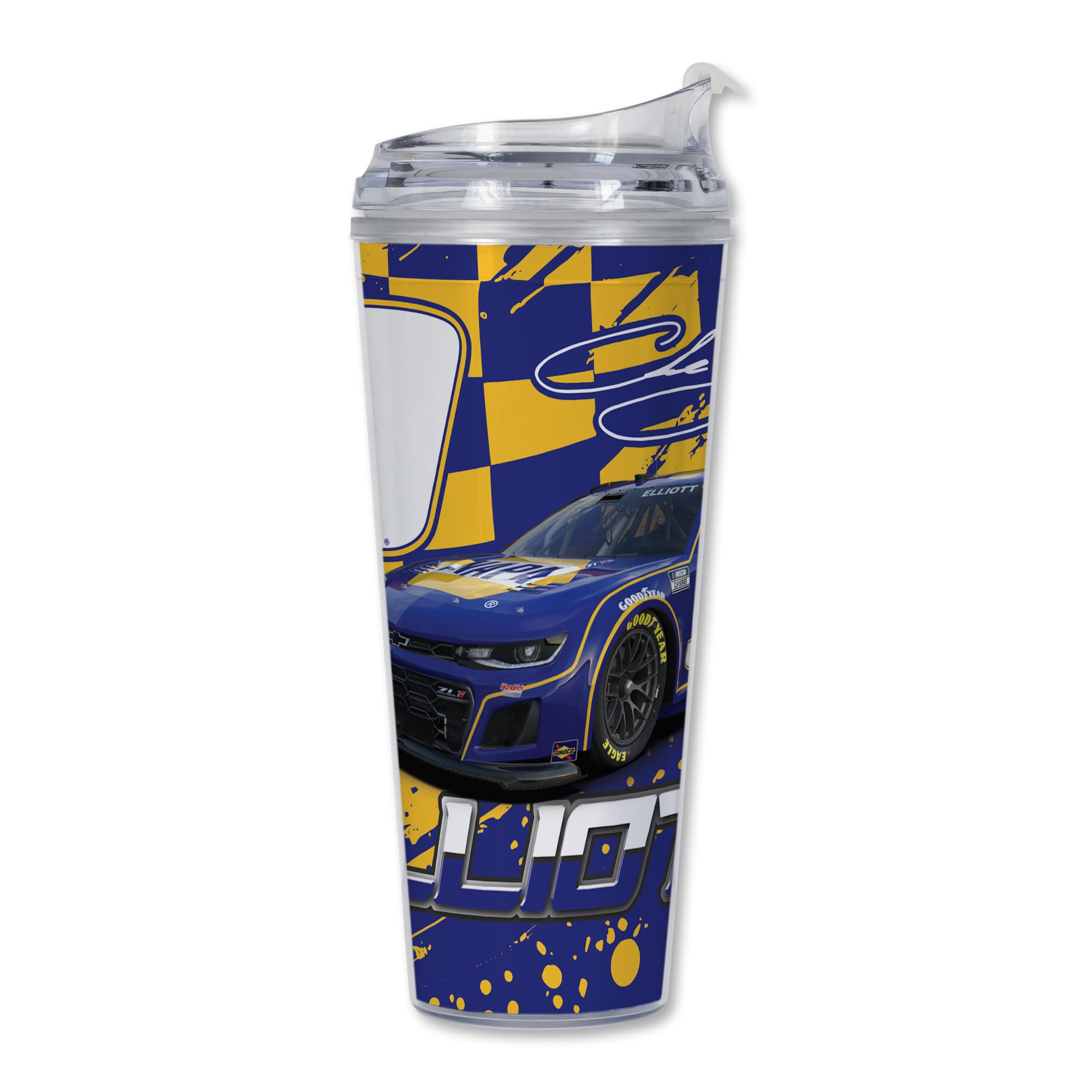 Gobelet Chase Elliott NASCAR idéal pour s'hydrater pendant les courses auto