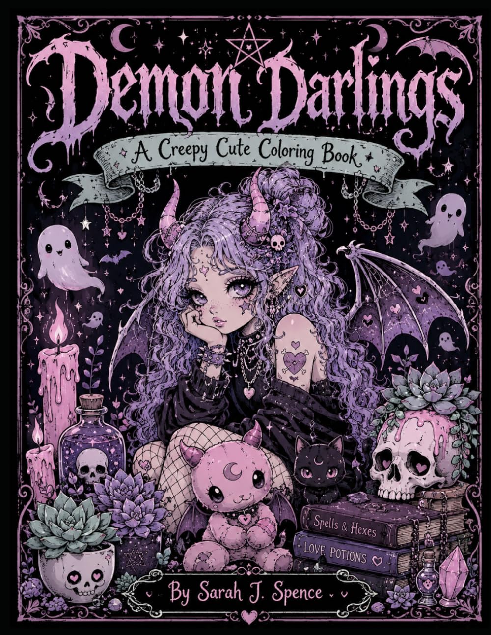 Demon Darlings: A Creepy Cute Coloring Book
