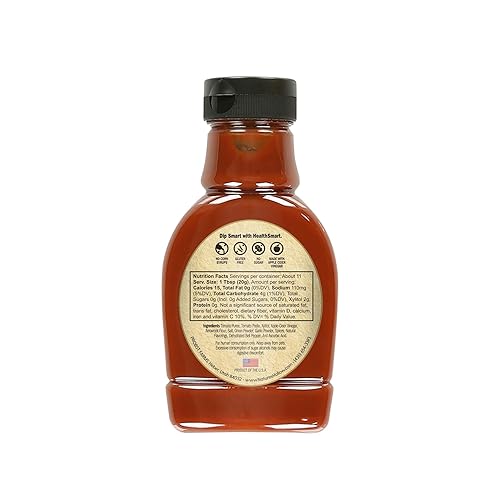 Miniatura 2 de Nature's Hollow HealthSmart Ketchup sin azúcar Ketchup sin azúcar añadido, bajo en calorías, keto, sin gluten, ketchup bajo en sodio, botella de