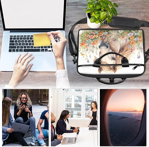 Miniatura 6 de horse Laptop bag - with padded shoulder straps,suitable for 13-15 inch laptops,men's and women's multi compartment laptop cases,suitable for work