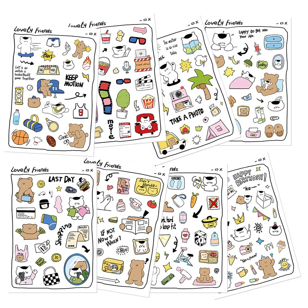 24pcs 9”x6 Make Your Own Stickers Party Favors Make A Face Sticker for Kids Party Favors,Classroom Teacher Rewards, Art Craft Supplies