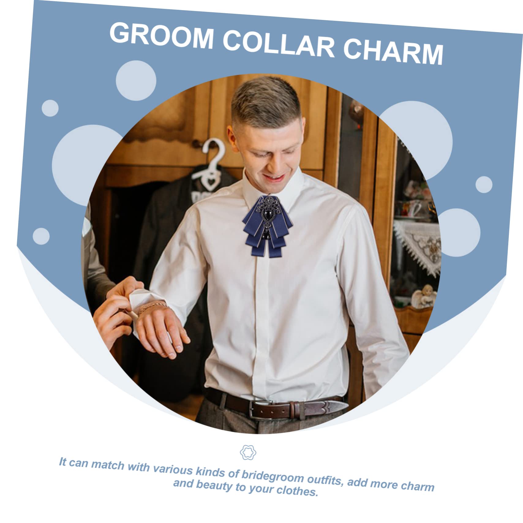 ifundom 5piezas Pajarita De Boda Para Hombre Adornos De Accesorio Elegante Traje De Novio Para y Sesiones De