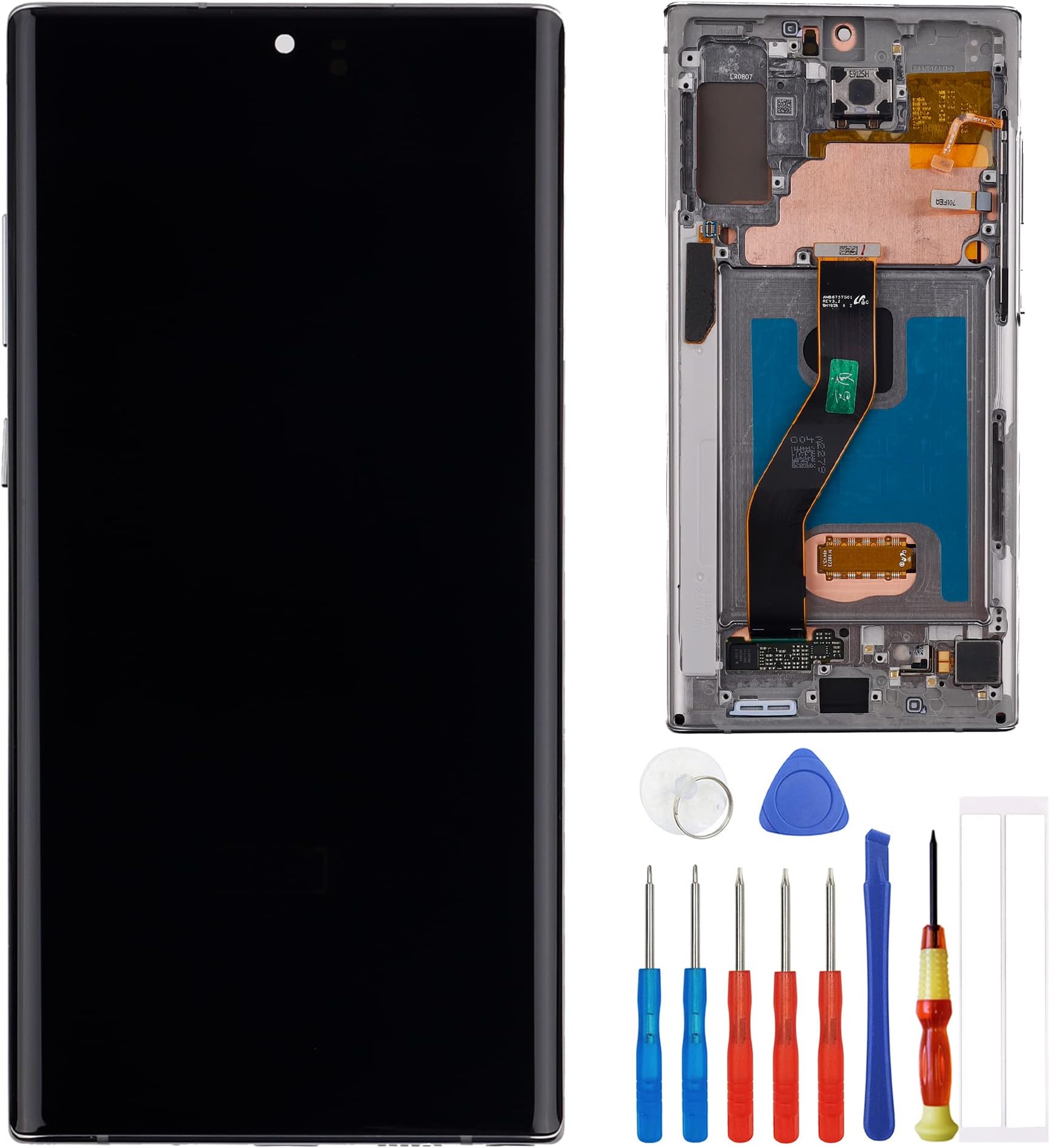 LCD Display Compatible with Samsung Galaxy Note10+ Note 10 Plus SM-N975U SM-N975F/DS 6.8" LCD Touch Screen Display Assembly with Tools (Grey)