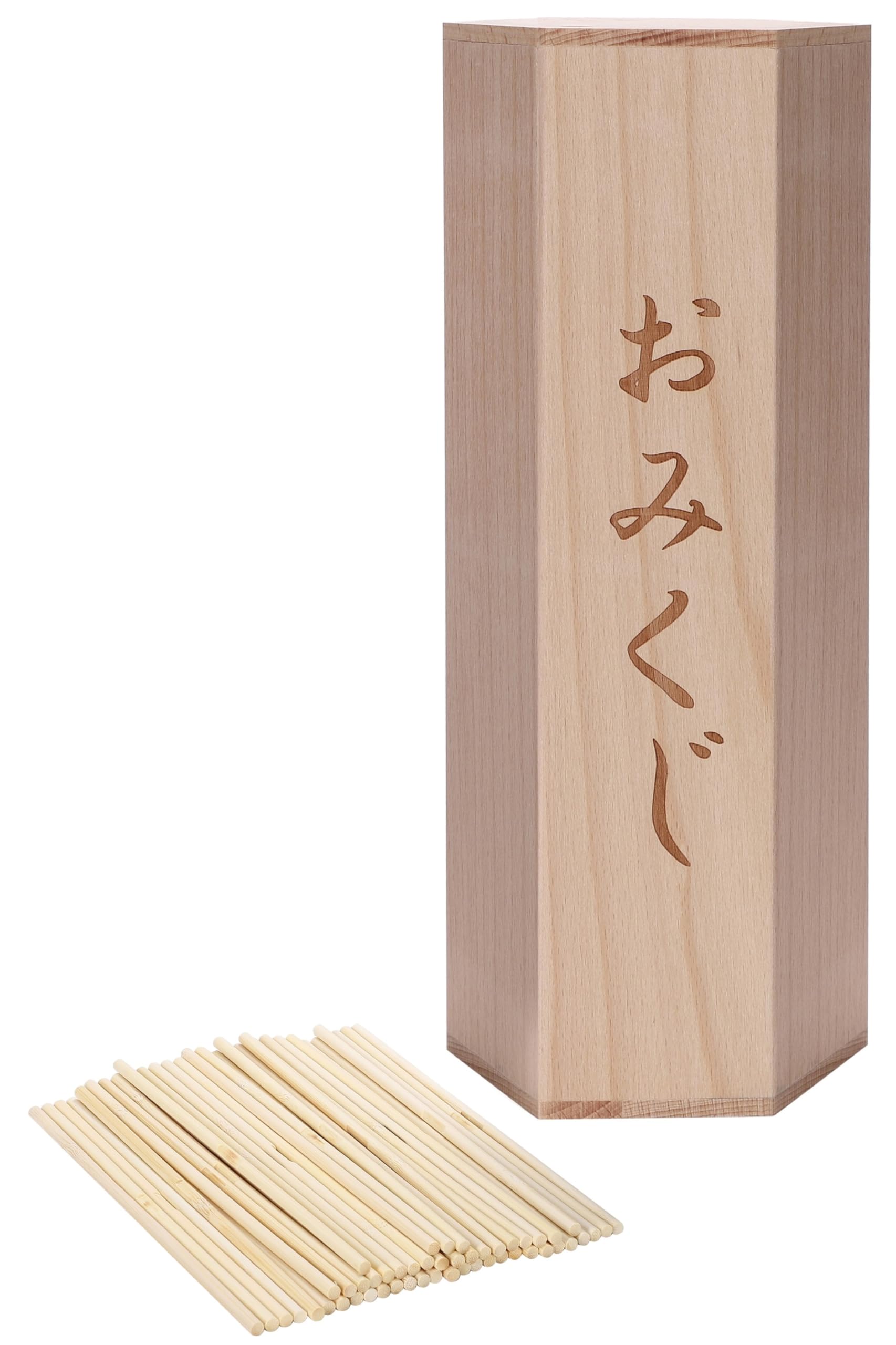 Amazon.co.jp: 【棒50本付き】おみくじ 木製 御神籤 棒50本付き