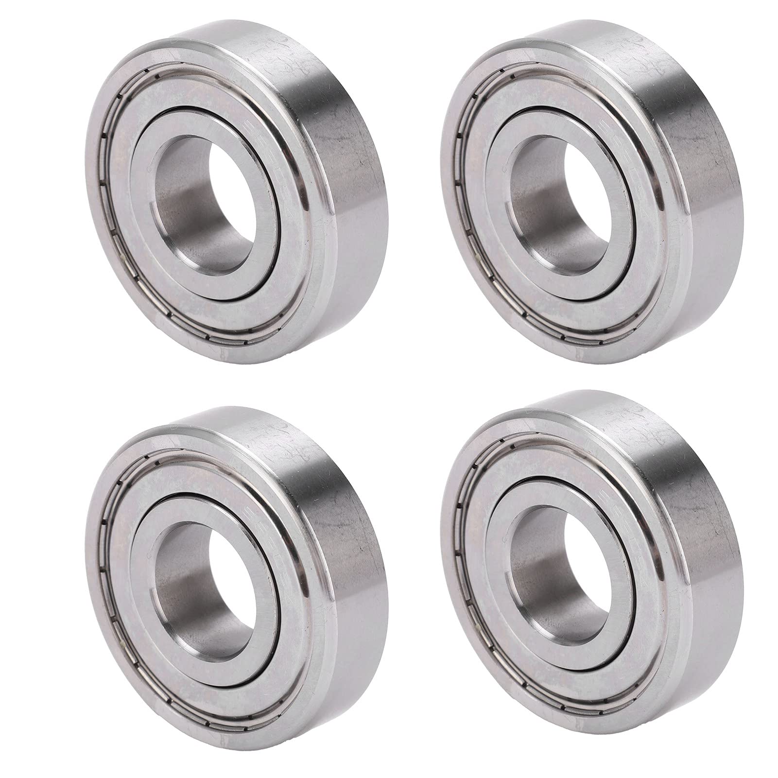 Aramox Rodamiento S6305Z Rodamiento de Acero Inoxidable 440 25 X 62 X 17 Mm Una Hilera Alta Velocidad Baja Fricción Paquete de 10 para Equipos Industriales Motores Pequeños Reemplazo Mecánico