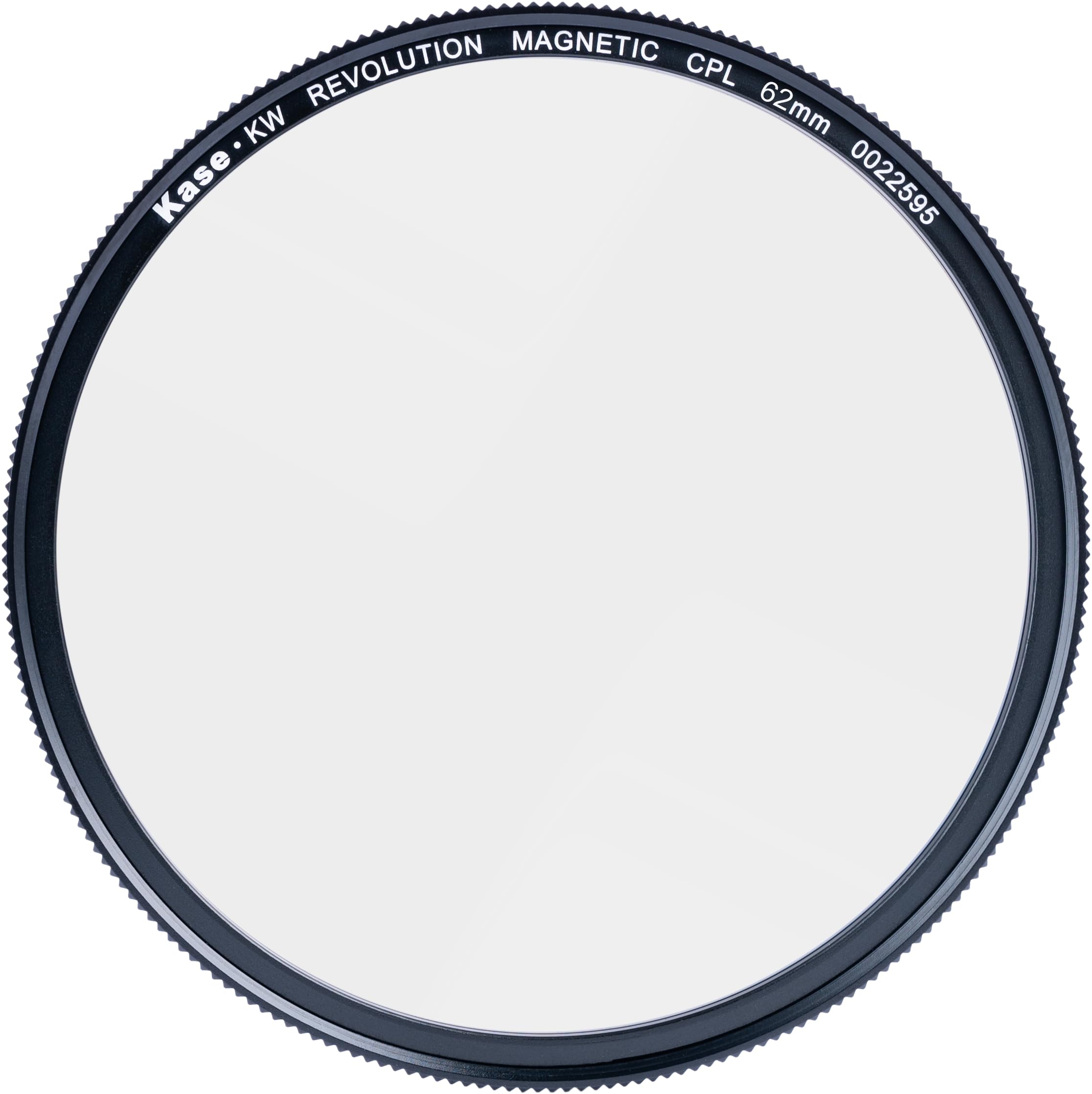Kase KW Revolution Plus Magnetic CPL Shockproof Tempered Optical Glass Filter w Silver Ring (62mm)