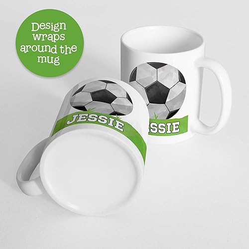 Miniatura 3 de Kids Personalized Soccer Mug Customize with Child's Name | Lightweight Unbreakable Cup | Dishwasher Safe | BPA Melamine Free