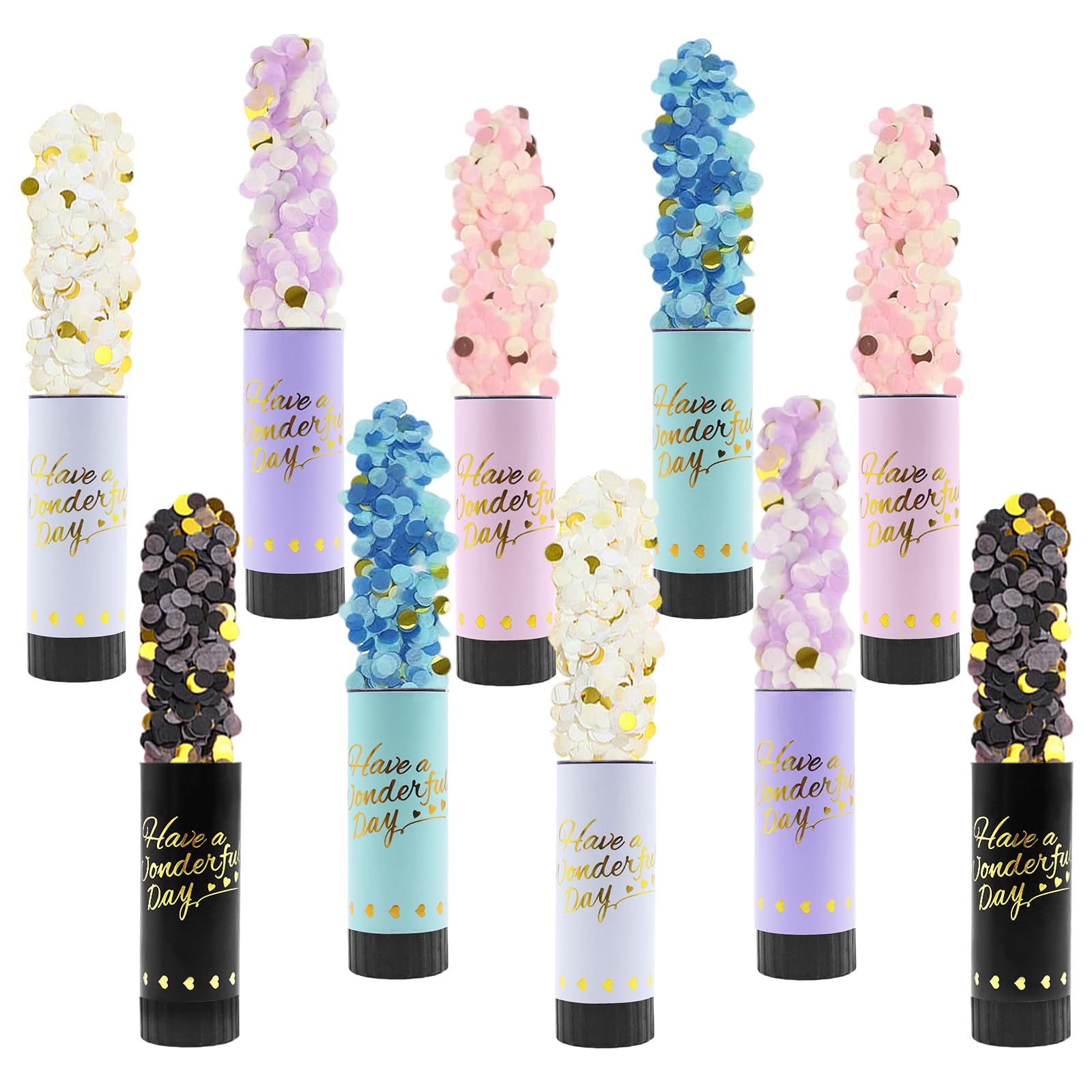 lot de 10 canons à confettis