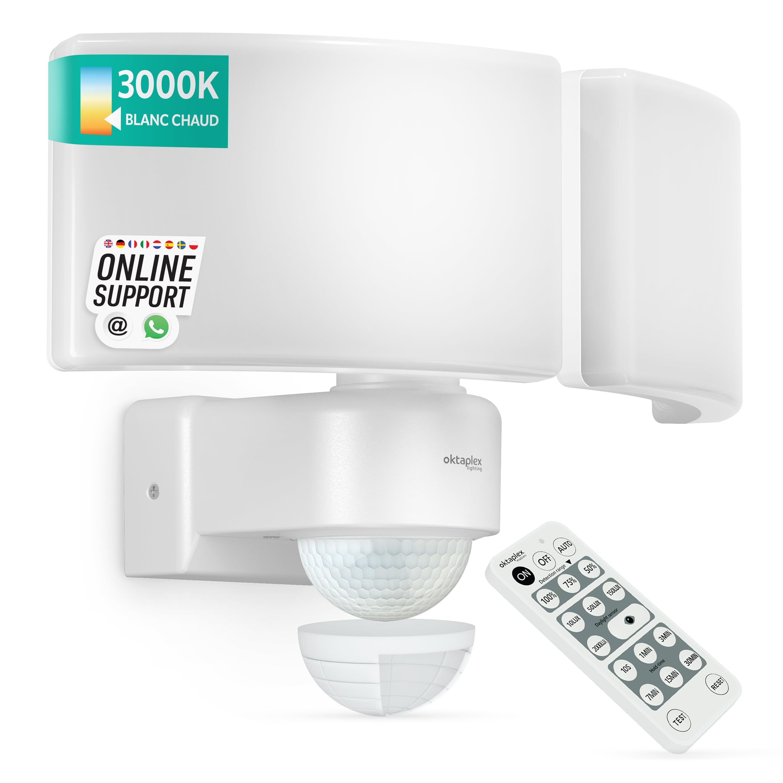 Projecteur LED blanc 40W Oktaplex Cali pour en finir avec les pannes d'éclairage extérieur