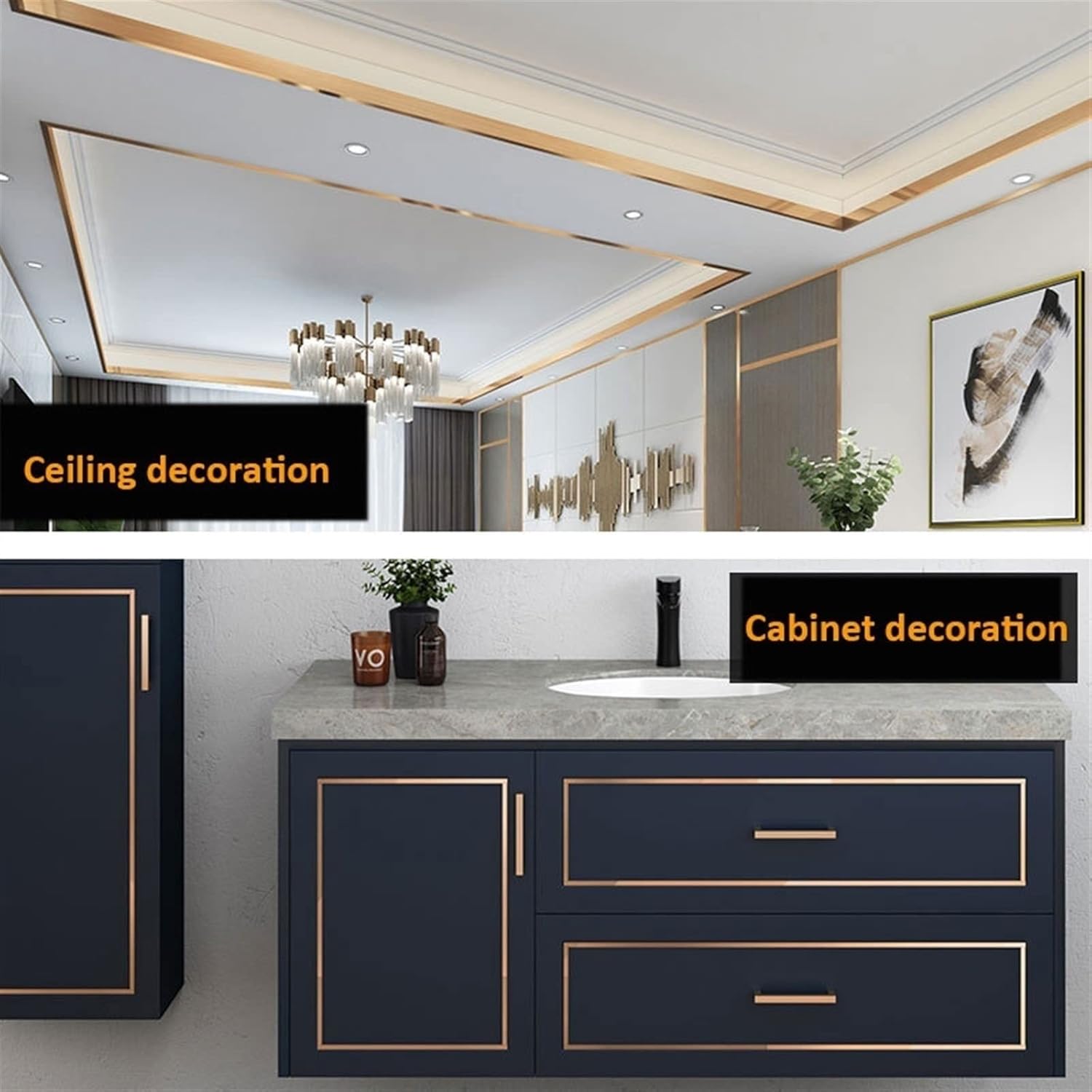 GQQGSHOP 164ft Self Adhesive Wall Edging Strip Waterproof Wall Border, Wall Panels, Ceiling Border Door Frame Waist Line Interior Decoration(Dark red Wood Grain,3CM(W))