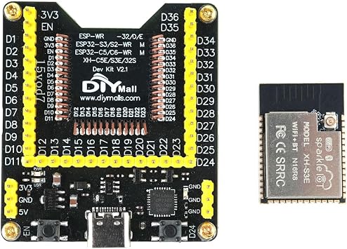 ESP32 Programming Module Test Board Burning Fixture System Development Board + ESP32 S3 XH-S3E N16R8 Wi-Fi BLE Module