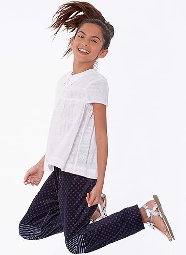 Miniatura 7 de McCall's Patterns McCall's - Pantalones para niña y camisa holgada Malia Janveaux para Kathryn Brenne, tallas 7-14, patrón de costura, color blanco