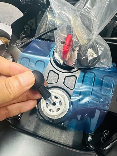 Miniatura 8 de Mounts Lab motomount R7 para Yamaha YZF R7 (2021+) Tuerca de vástago de dirección (aluminio abiertobrida superior Tuerca M22x1.0.000in) para soporte