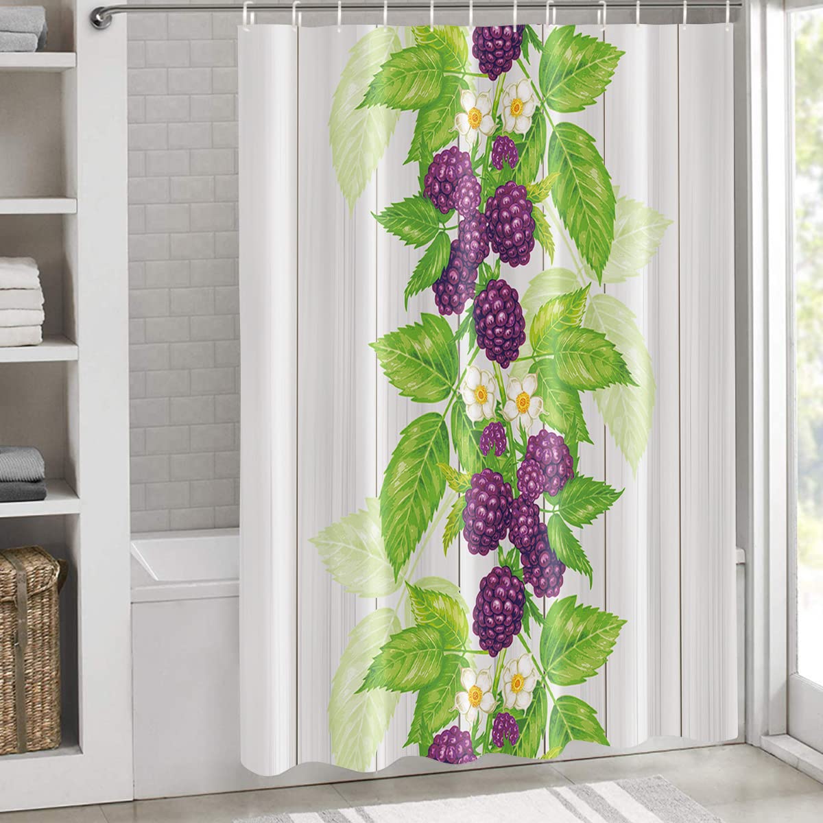 Purple And Green Shower Curtains